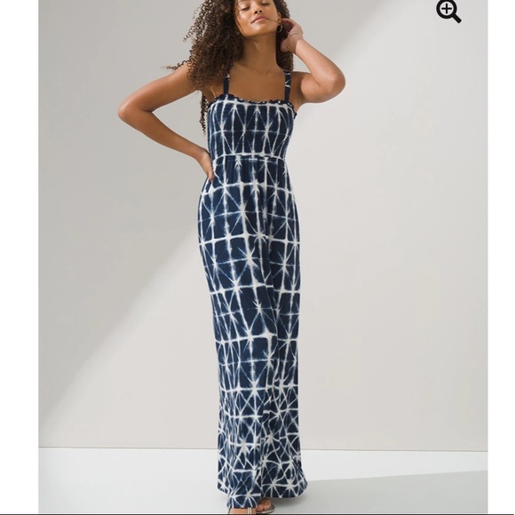Soma Dresses & Skirts - Soma Wknd Smocked Maxi Dress With Built-In Bra